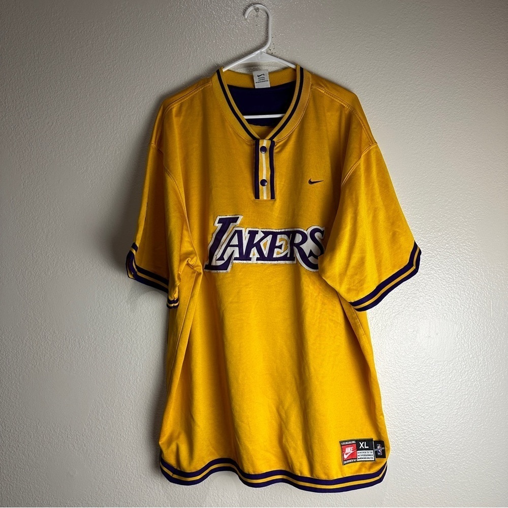 Nike Los Angeles Warm Up Vintage Jersey Shirt Size XL Kobe - Picture 1 of 9
